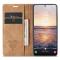 CASEME CASEME Galaxy S24 Fodral Flip Retro Läder Brun
