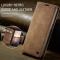 CASEME CASEME Galaxy S24 Fodral Flip Retro Läder Brun