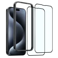 NORTHJO NORTHJO iPhone 15 Pro Sk&auml;rmskydd Helt&auml;ckande H&auml;rdat Glas