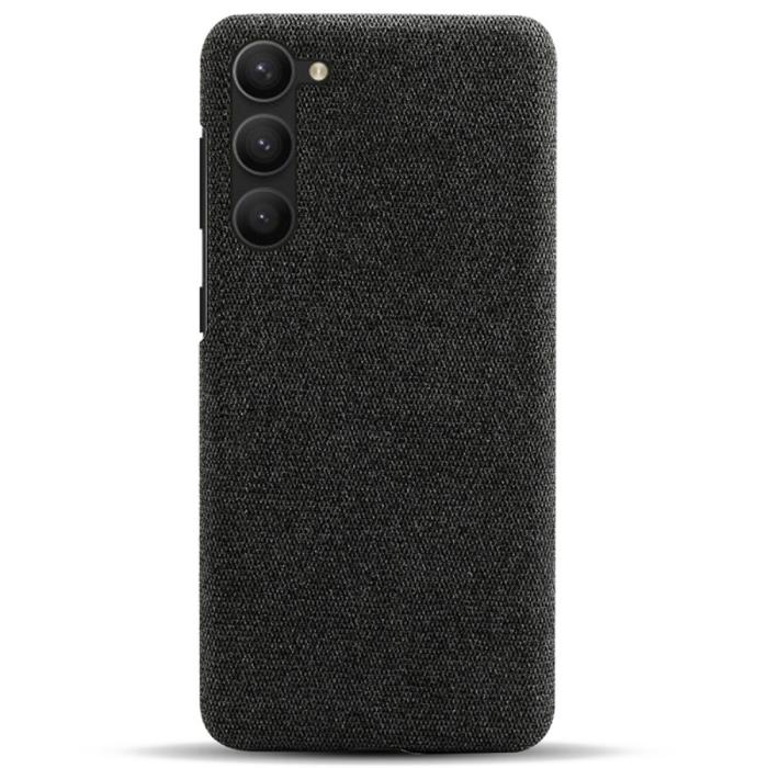 Bild 3,  Samsung Galaxy S24 Plus Slim Tygbelagt Skal Svart