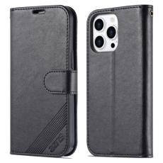 AZNS AZNS iPhone 14 Pro Fodral L&auml;der Svart