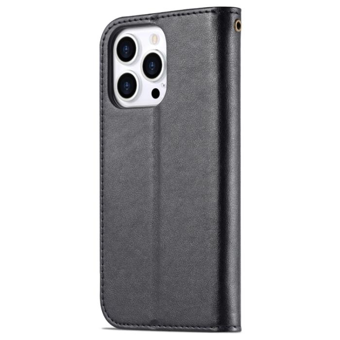 Bild 3, AZNS AZNS iPhone 14 Pro Fodral Läder Svart