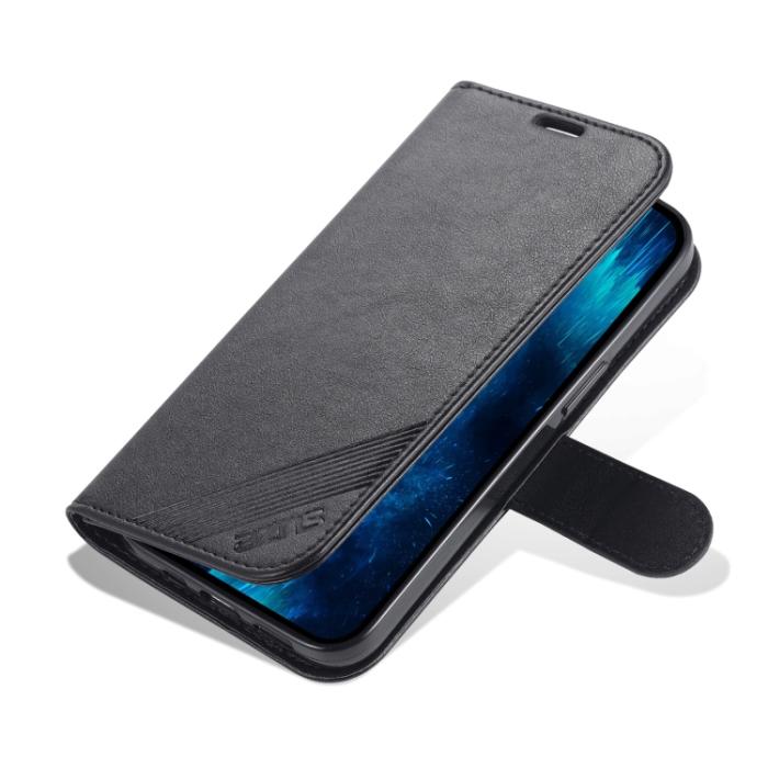 Bild 5, AZNS AZNS iPhone 14 Pro Fodral Läder Svart