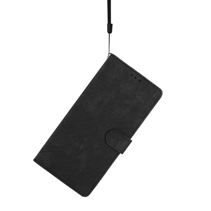 Bild 4,  iPhone 15 Plus Fodral Skin Touch Läder Svart