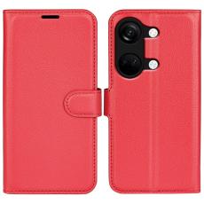  OnePlus Nord 3 5G Fodral Litchi Textur R&ouml;d