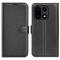  OnePlus 15 Fodral Litchi Läder Svart