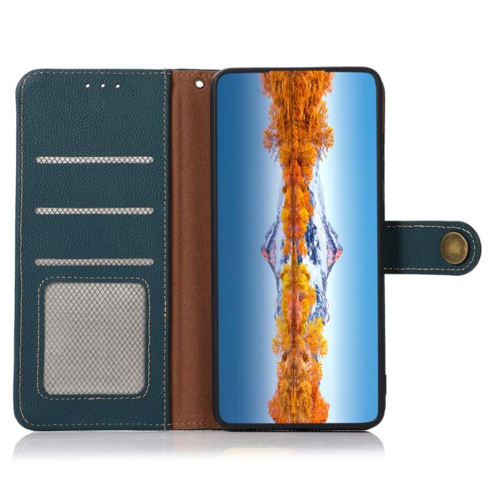 Bild 3, KHAZNEH KHAZNEH Sony Xperia 10 V Fodral RFID Äkta Läder Grön