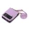  Galaxy Z Flip 3 Skal Solid Läder 2 Kortfack Lila