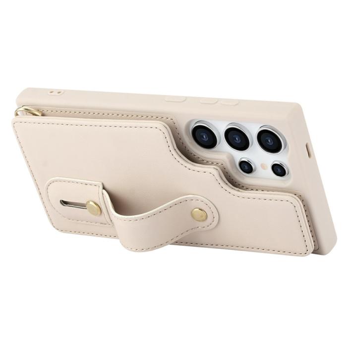Bild 3,  Samsung Galaxy S26 Ultra Skal Multifunktionellt Läder Beige