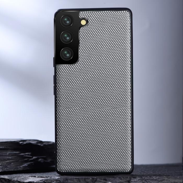 Bild 2,  Samsung Galaxy S22 Plus Skal Nylontäckt TPU Grå