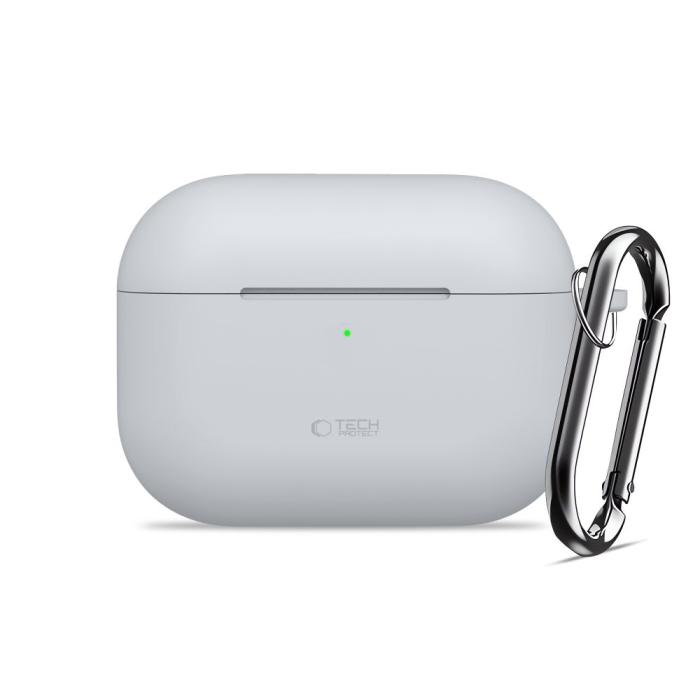 Bild 2, Tech-Protect Tech-Protect AirPods Pro 3 Skal Silikon Hook Crayon Grey
