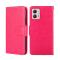  Motorola Moto G13 / G23 / G53 5G Fodral Läder Rosa/Röd