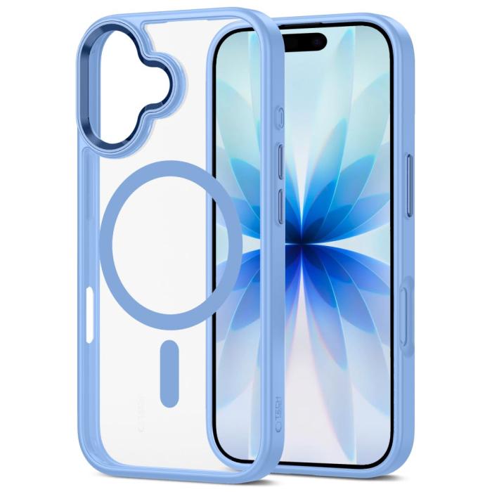 Bild 3, Tech-Protect Tech-Protect iPhone 17 Skal MagSafe MagMat Blue / Clear