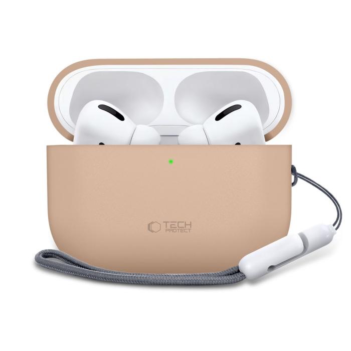 Bild 2, Tech-Protect Tech-Protect AirPods Pro 3 Skal Silicone Caffe Latte