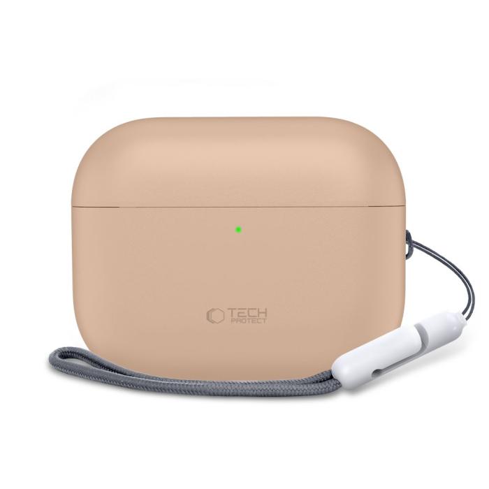 Bild 3, Tech-Protect Tech-Protect AirPods Pro 3 Skal Silicone Caffe Latte