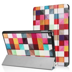  iPad 9.7" (2017) / (2018) - Tri-Fold Fodral - F&auml;rgade Fyrkanter
