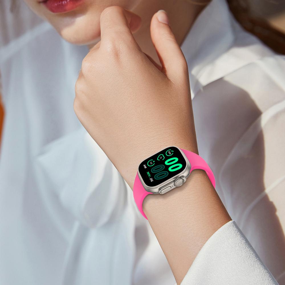 ColorPop Silikon Armband Butterfly Apple Watch 42/44/45/46/49 mm (S/M) Hot Pink