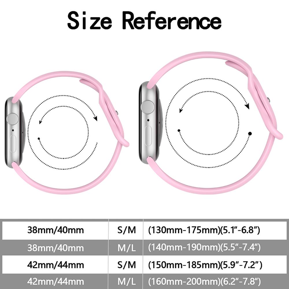 ColorPop Silikon Armband Butterfly Apple Watch 42/41/40/38 mm (M/L) Lavender