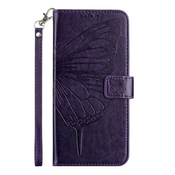 Bild 3,  Samsung Galaxy A27 5G Fodral Fjäril Mörk Lila