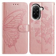  Xiaomi Redmi A5 Fodral Med Fj&auml;ril Tryck Ros&eacute;guld