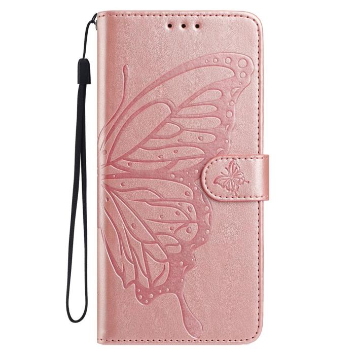 Bild 4,  Xiaomi Redmi A5 Fodral Med Fjäril Tryck Roséguld