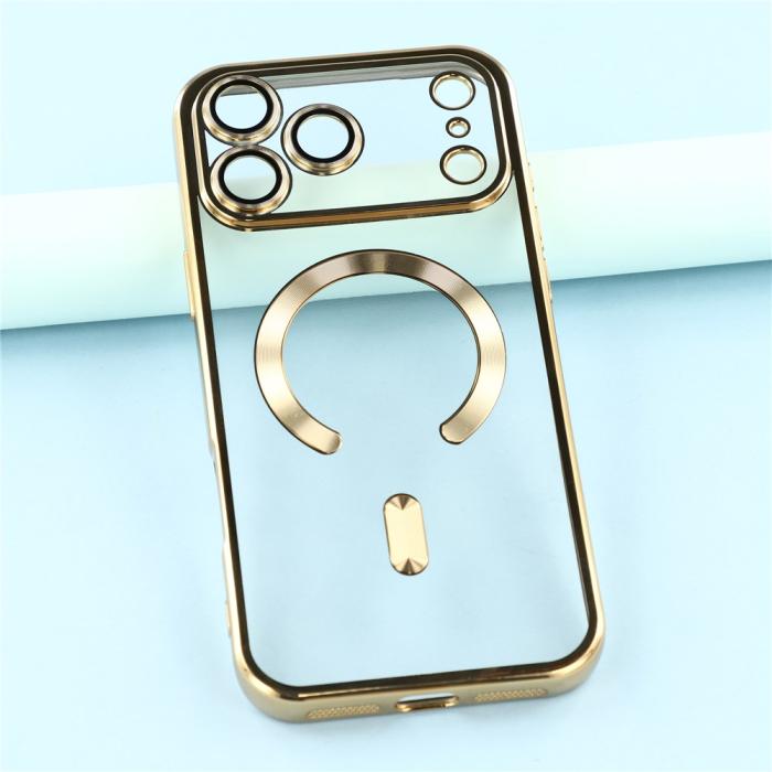 Bild 6,  iPhone 17 Pro Max Skal MagSafe Electroplated TPU Guld