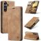 CASEME CASEME Galaxy S25 Fodral Flip Retro Läder Brun