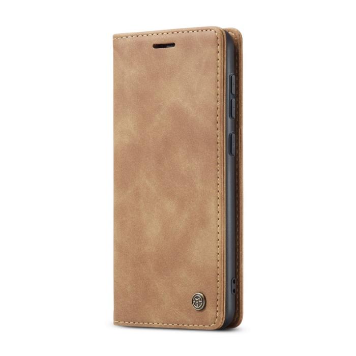 Bild 2, CASEME CASEME Galaxy S25 Fodral Flip Retro Läder Brun