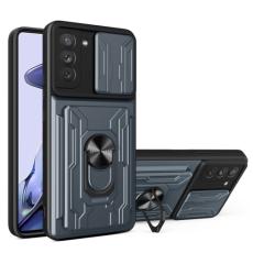  Samsung Galaxy S21 FE Skal Camshield Hybrid Ring Gr&aring;