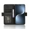  Honor Magic7 Pro Fodral Med Avtagbart Kortfodral Svart
