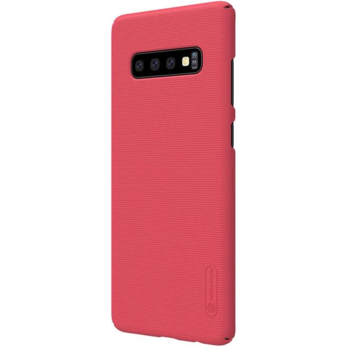 Bild 2, NILLKIN NILLKIN Samsung S10 Plus Shield Frostat Skal - Röd
