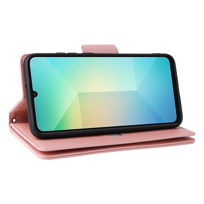 Bild 4,  Samsung Galaxy A07 Fodral Multifunktionellt Läder Roséguld