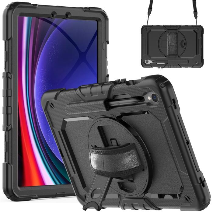 Bild 2,  Galaxy Tab S10 Lite/S10 FE/S9 Skal 360 Shockproof Hybrid Kickstand