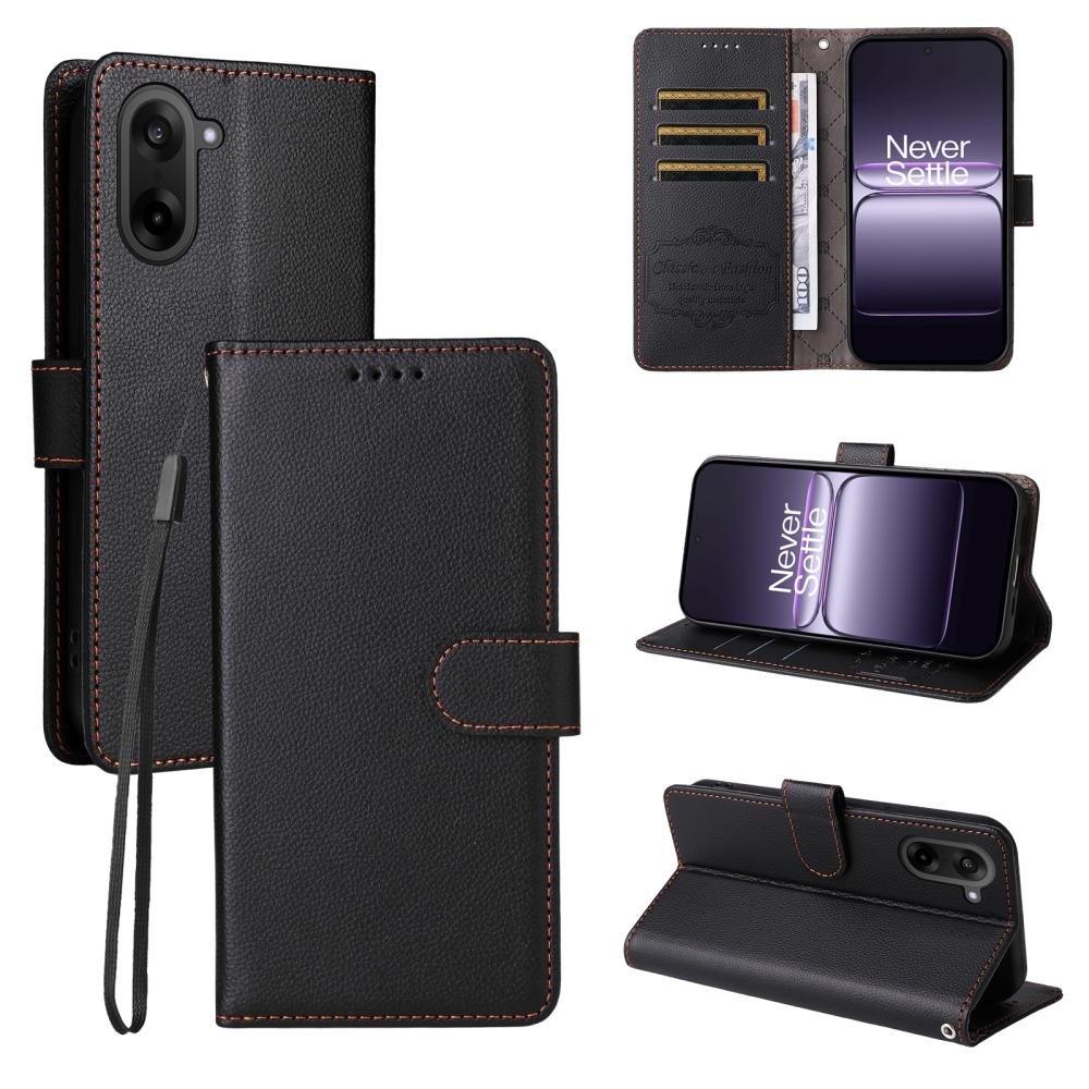  OnePlus Nord CE5 Plånboksfodral Läder Svart
