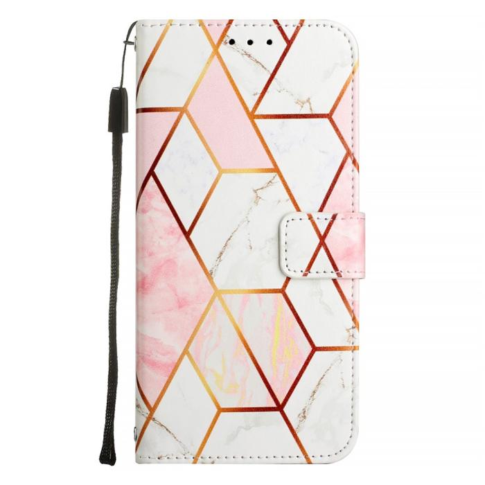 Bild 3,  Google Pixel 10/10 Pro / 9/9 Pro Fodral Marmor Rosa / Vit