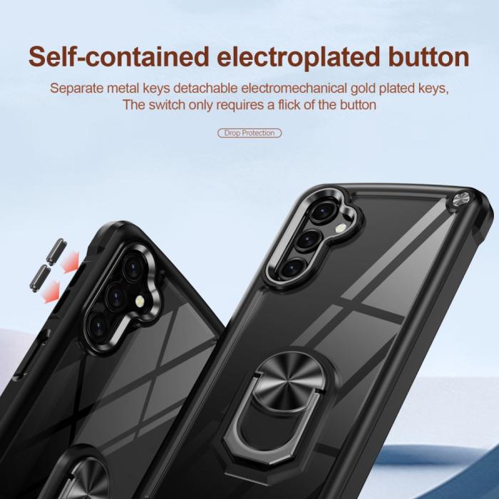 Bild 4,  Samsung Galaxy A16 Skal Shockproof Ring Hybrid Svart
