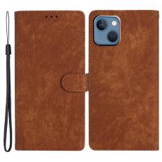  iPhone 15 Plus Fodral Skin Touch L&auml;der Brun