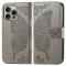  iPhone 16 Pro Max Fodral Med Fjäril Tryck Grå