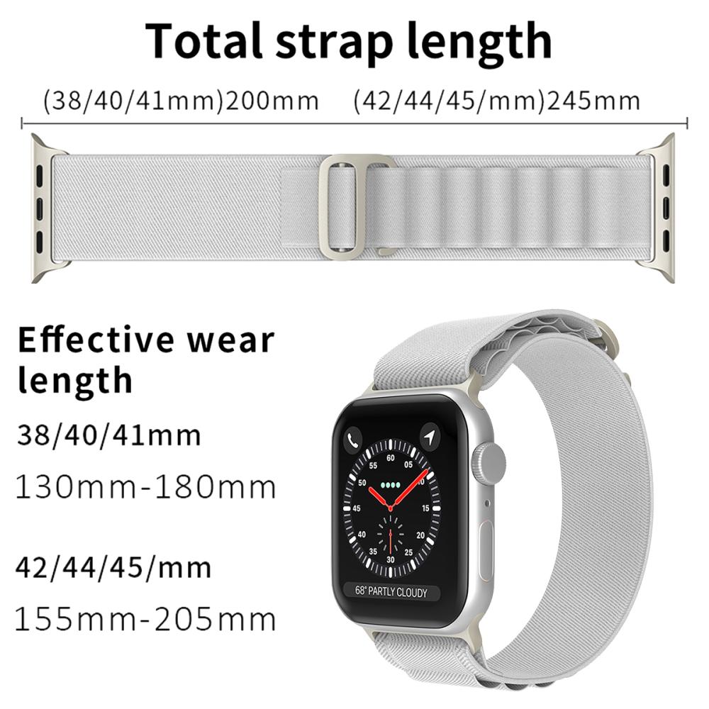 ColorPop Apple Watch 42/44/45/46/49 mm Armband Alpine Pro Loop Starlight