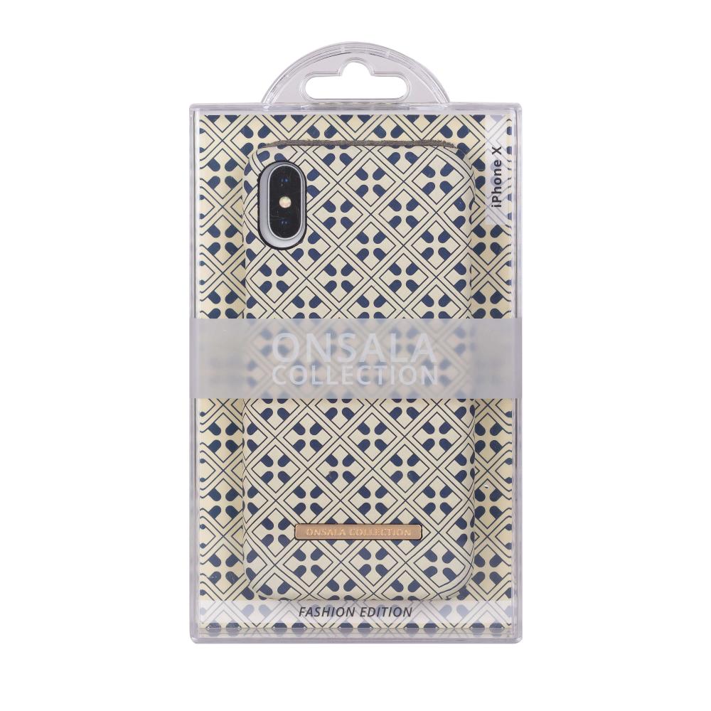 Onsala ONSALA iPhone X / Xs Mobilskal Soft Blue Marocco
