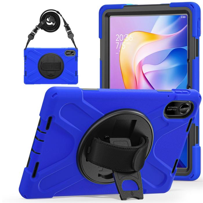 Bild 2,  Xiaomi Redmi Pad 2 Skal 360° Kickstand Med Strap Blå