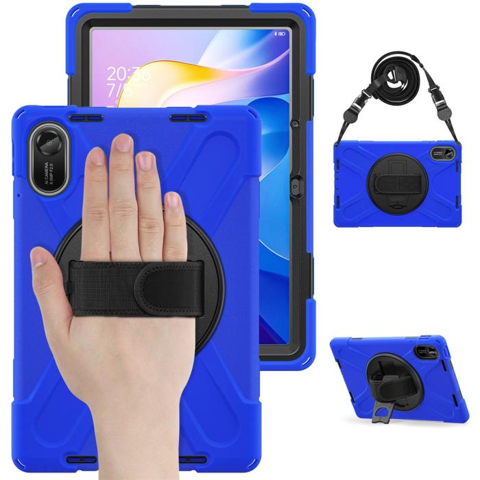 Bild 4,  Xiaomi Redmi Pad 2 Skal 360° Kickstand Med Strap Blå