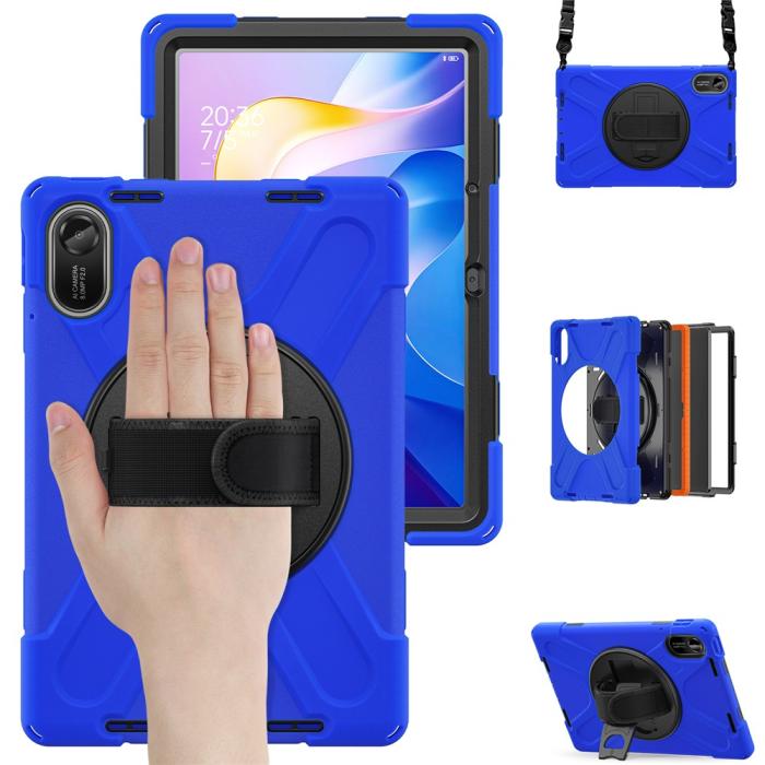 Bild 5,  Xiaomi Redmi Pad 2 Skal 360° Kickstand Med Strap Blå