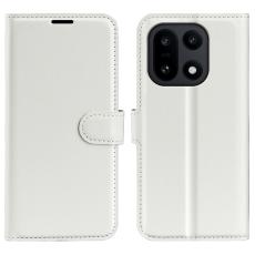  OnePlus 15 Fodral Litchi L&auml;der Vit