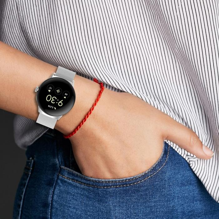 Bild 5,  Google Pixel Watch 4 / 3 45 mm Armband Milanese Svart