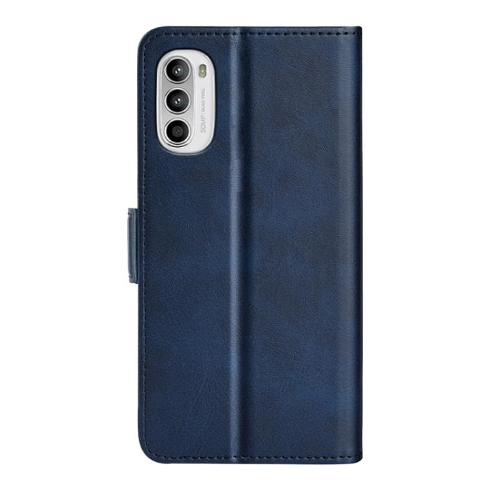 Bild 3,  Motorola Moto G52/G82 Fodral Magnetisk Stängning Blå