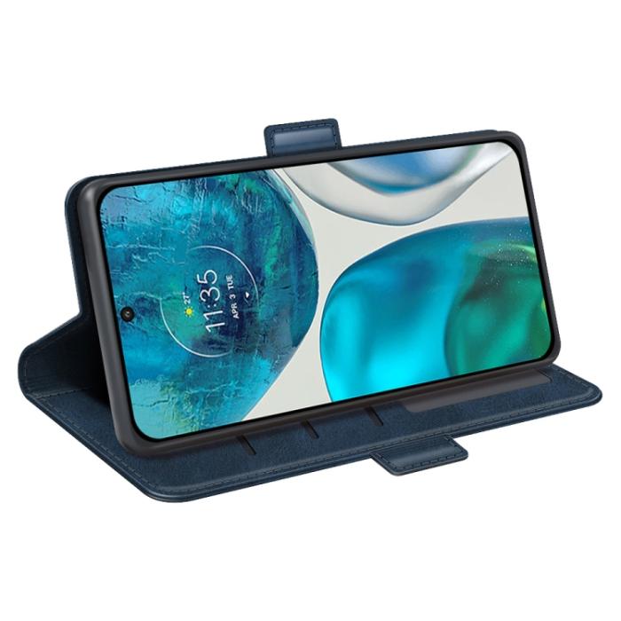 Bild 5,  Motorola Moto G52/G82 Fodral Magnetisk Stängning Blå