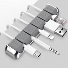 AHASTYLE AHASTYLE 5-Port Kabel H&aring;llare/Organiserare I Aluminium/Silikon