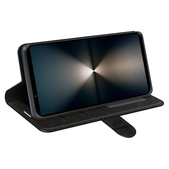 Bild 4,  Sony Xperia 1 VII Fodral Crazy Horse Läder Svart