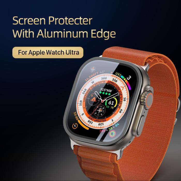 Bild 2, DUX DUCIS DUX DUCIS Apple Watch Ultra 49 mm Skärmskydd Aluminium Ram Svart